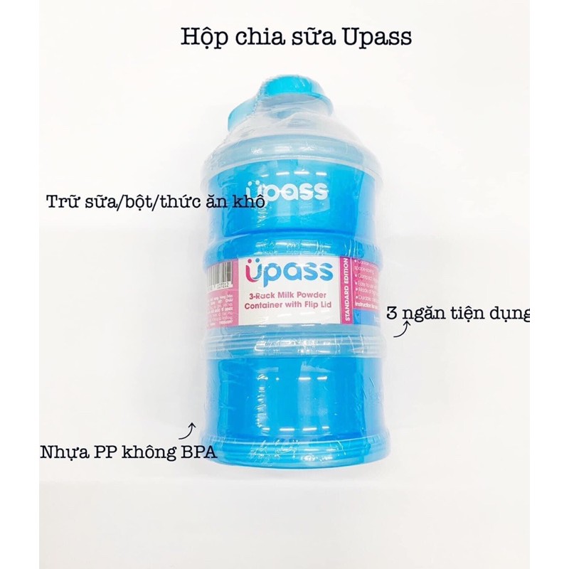 Hộp chia sữa Upass 3 tầng