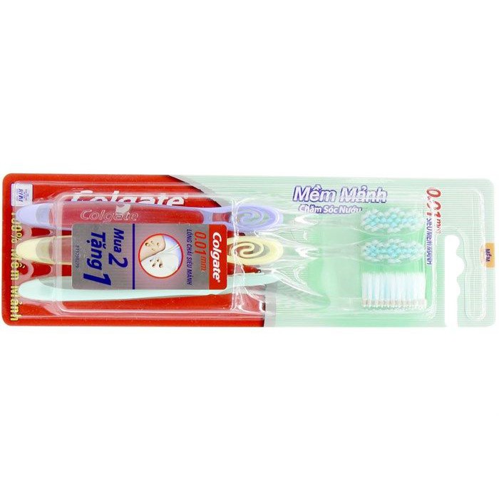 Bàn chải đánh răng Colgate Lông chải mềm mảnh Chăm sóc nướu