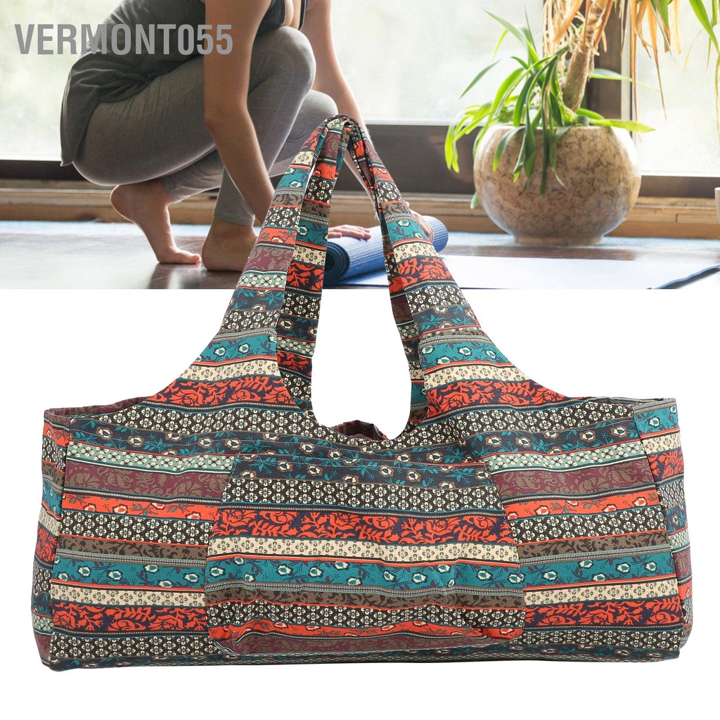 Vermont055 Thoáng khí Quá khổ Phong cách Dân tộc Gói hành lý Túi Quần áo thể dục Du lịch