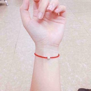 Vòng chỉ đỏ may mắn bi bạc