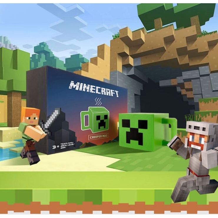 Cốc đựng nước nhân vật Creeper Minecraft chính hãng cực đẹp