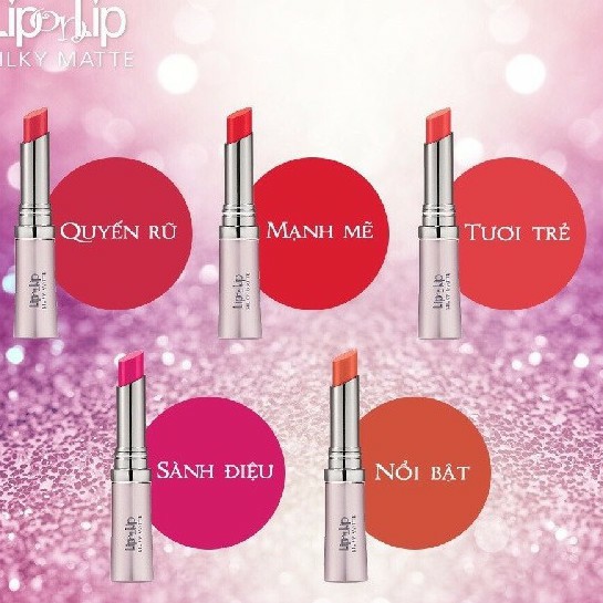 Son lì khóa ẩm siêu mịn Lip On Lip Silky Matte 2.2g