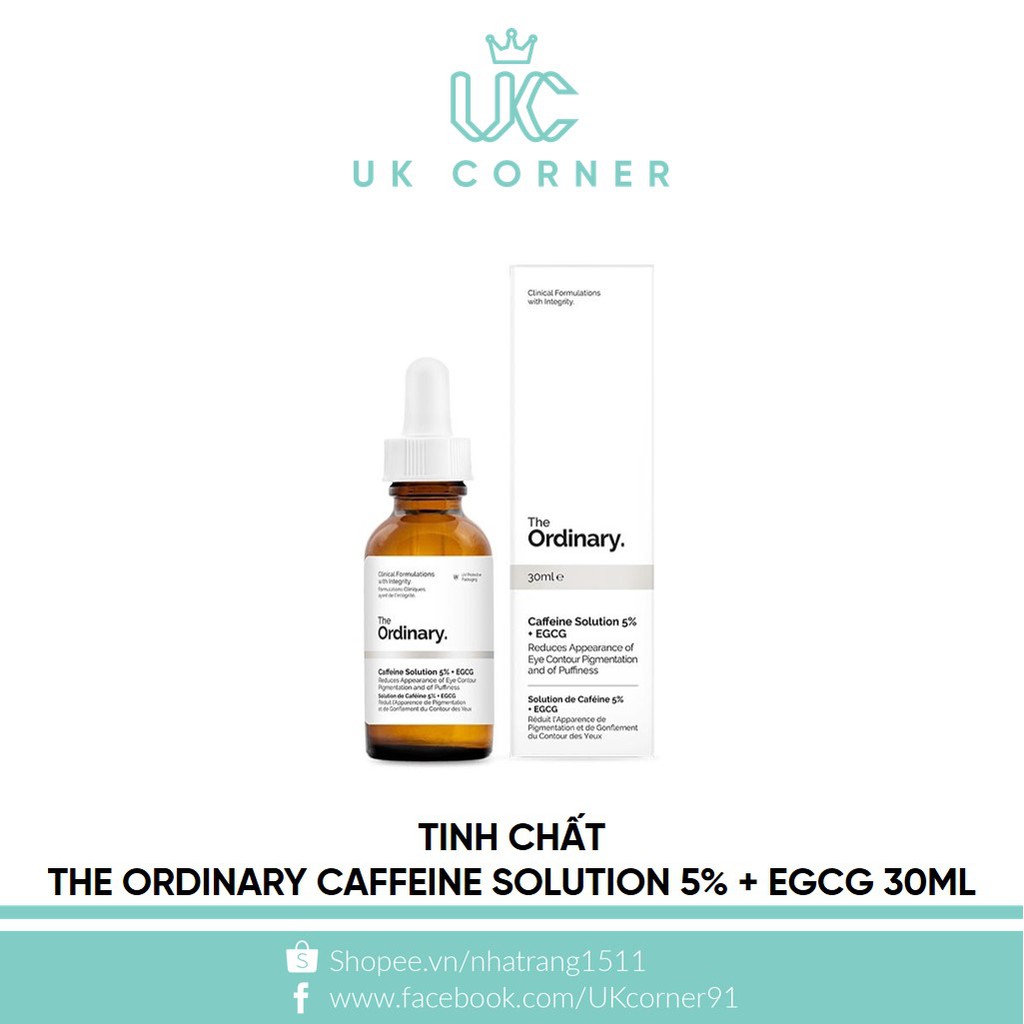 [Serum] Tinh chất dưỡng da mắt The Ordinary Caffeine Solution 5% + EGCG 30ml