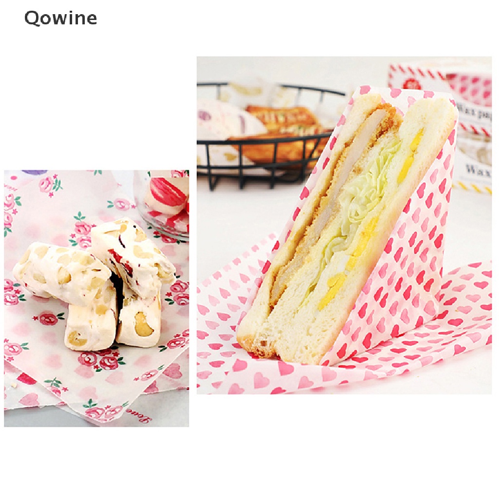 Bộ 50 giấy sáp cấp thực phẩm/ bánh mì sandwich đẹp mắt độc đáo