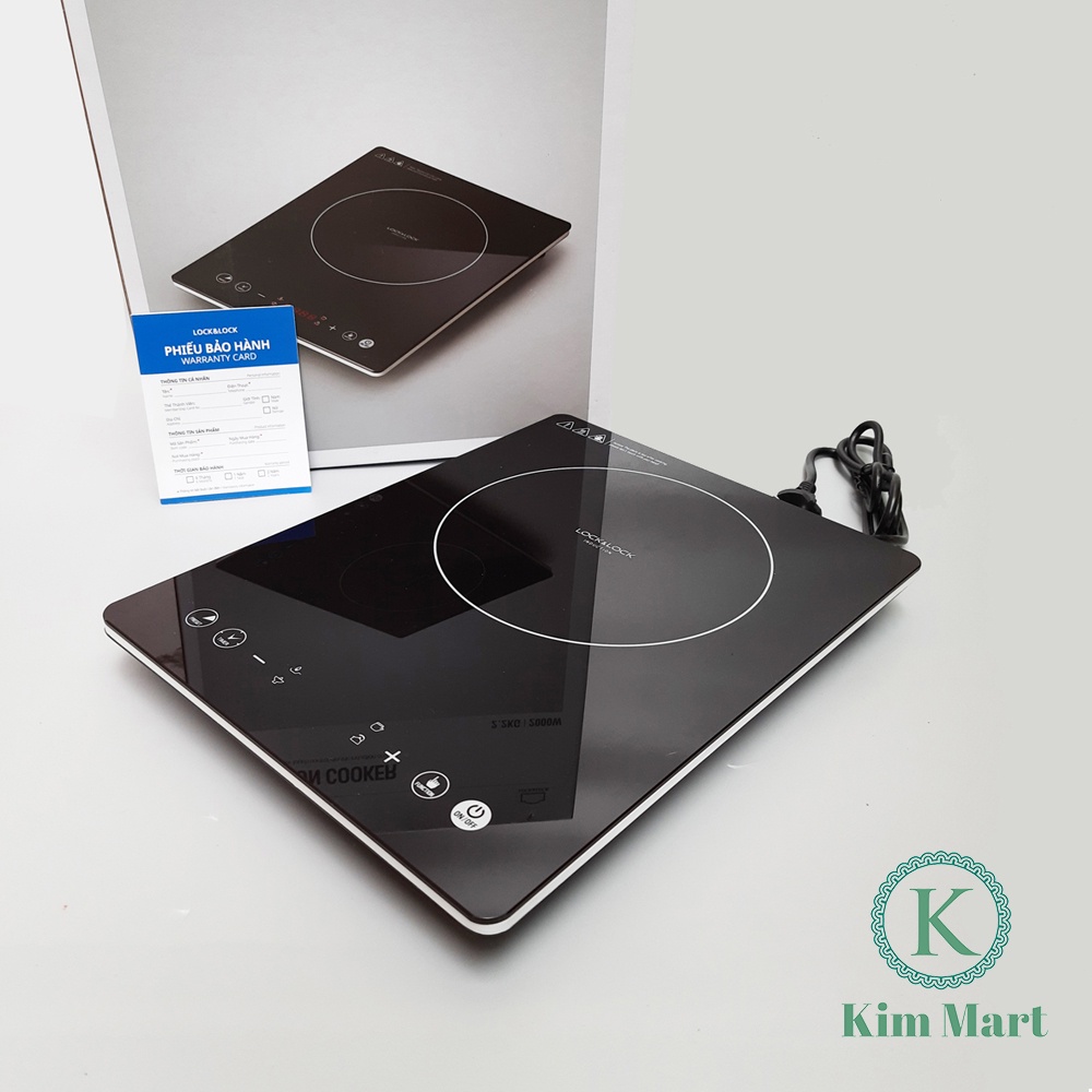 Bếp Điện Từ Ultra-Thin Lock&Lock EJI331 2000W - Đen - Hàng Chính Hãng