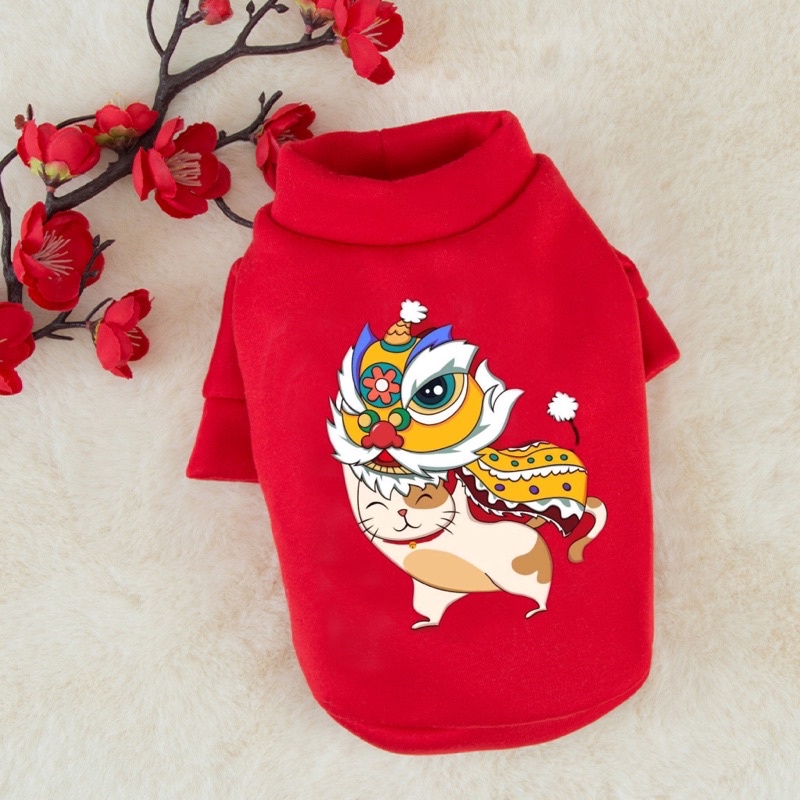 Áo Tết nhiều hình xinh cho chó mèo
