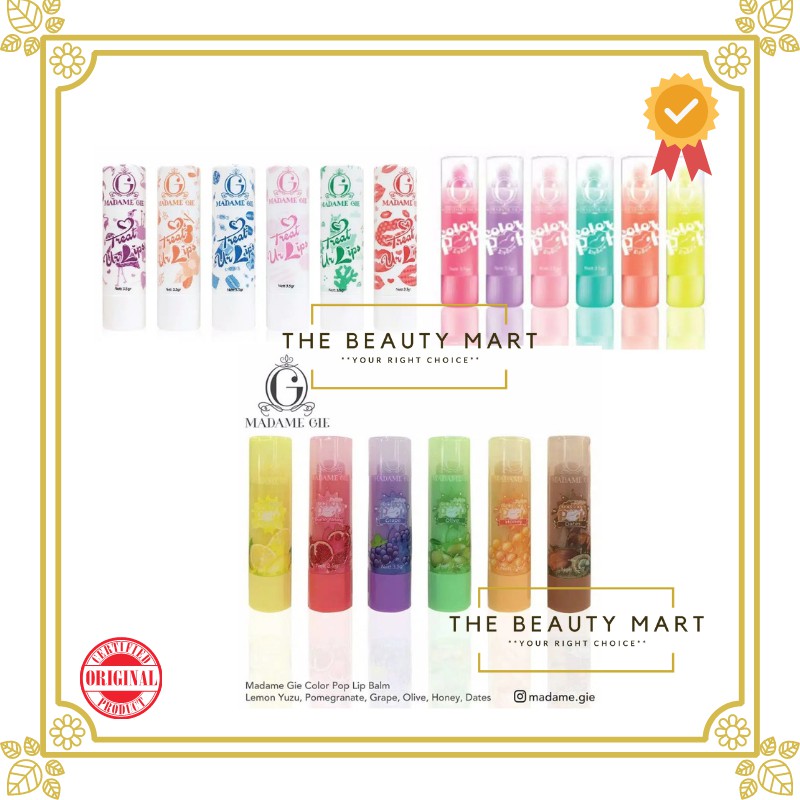 (hàng Mới Về) Son Dưỡng Môi Madame Chiết Xuất Nhân Sâm Màu Sắc Tươi Tắn | BigBuy360 - bigbuy360.vn