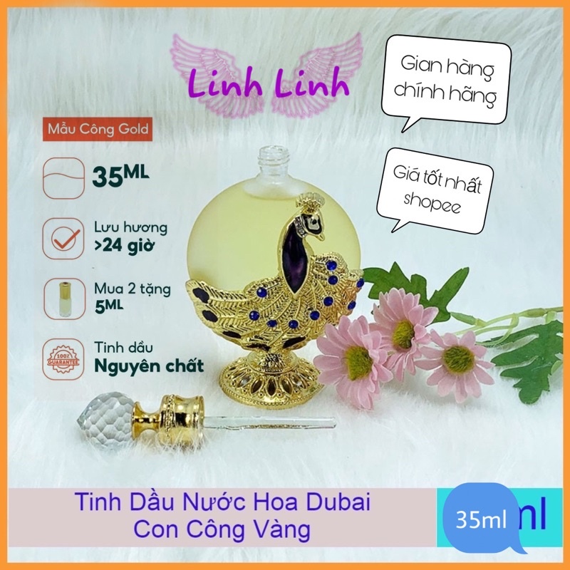 tinh dầu nước hoa Dubai mẫu công to 35ml hàng chuẩn 100% mua 2 tặng chai lăn 5ml | Thế Giới Skin Care