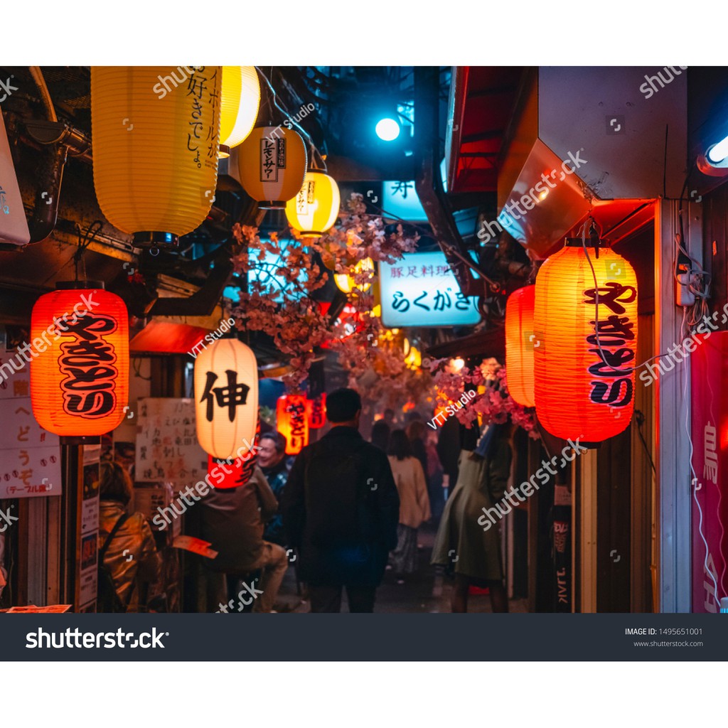 Tranh lụa 3d Đường Phố Nhật Bản ĐPNB-14