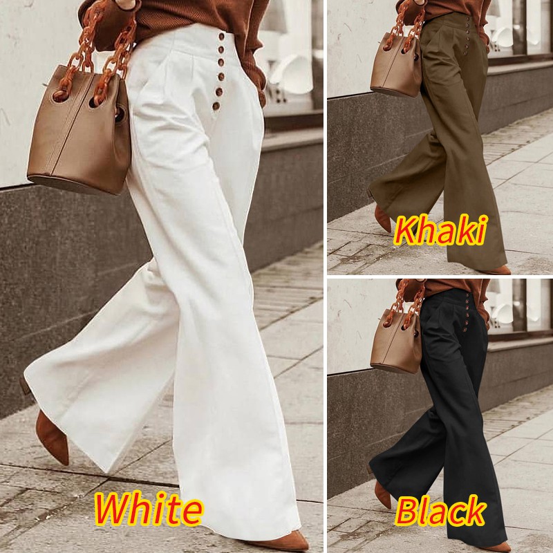 Quần Ống Rộng VONDA Phối Nút Lưng Cao Trẻ Trung Thanh Lịch Cho Nữ | BigBuy360 - bigbuy360.vn