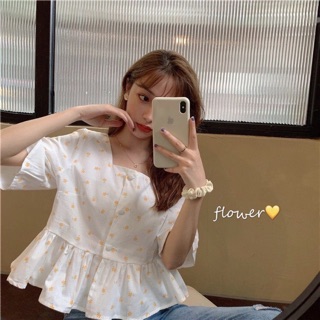 Áo bèo trắng hoa nhí