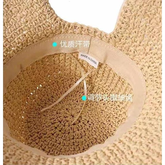 Nón Tai Bèo Đan Cói Thời Trang Mùa Hè Cho Mẹ Và Bé