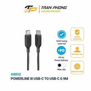 Cáp anker powerline iii a8852 usb-c to usb-c dài 0.9m - hàng chính hãng