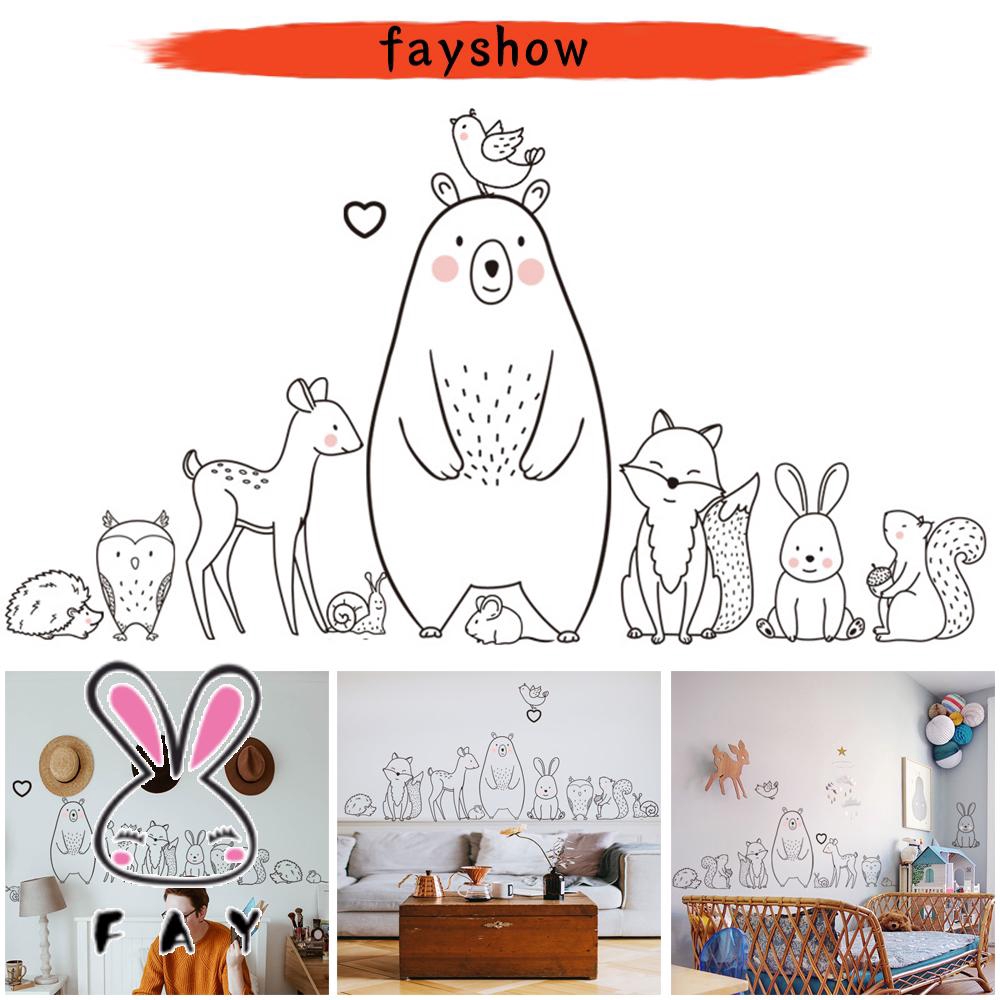Giấy Dán Tường Trang Trí Phòng Bé Họa Tiết Động Vật Ngộ Nghĩnh Đẹp Mắt