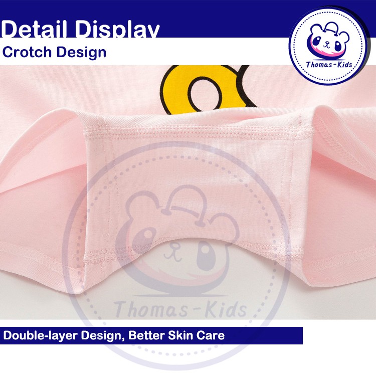 Bộ 5 Quần Lót Boxer Cotton Màu Trơn Thời Trang Cho Bé Gái Từ 3-12 Tuổi