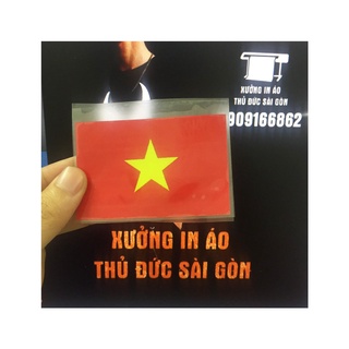 Hình ủi áo chuyển nhiệt - mẫu logo cờ Việt Nam