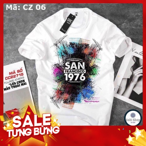 -Hàng nhập khẩu Áo phông nam tay ngắn cổ tròn đẹp in 3D công nghệ mới SAN mã CZ06 Liên hệ mua hàng 084.209.1989