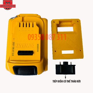 Đế Lấy Nguồn pin DeWALT 18V Tiếp Điểm,Tiếp Điểm Tháo Rời Được