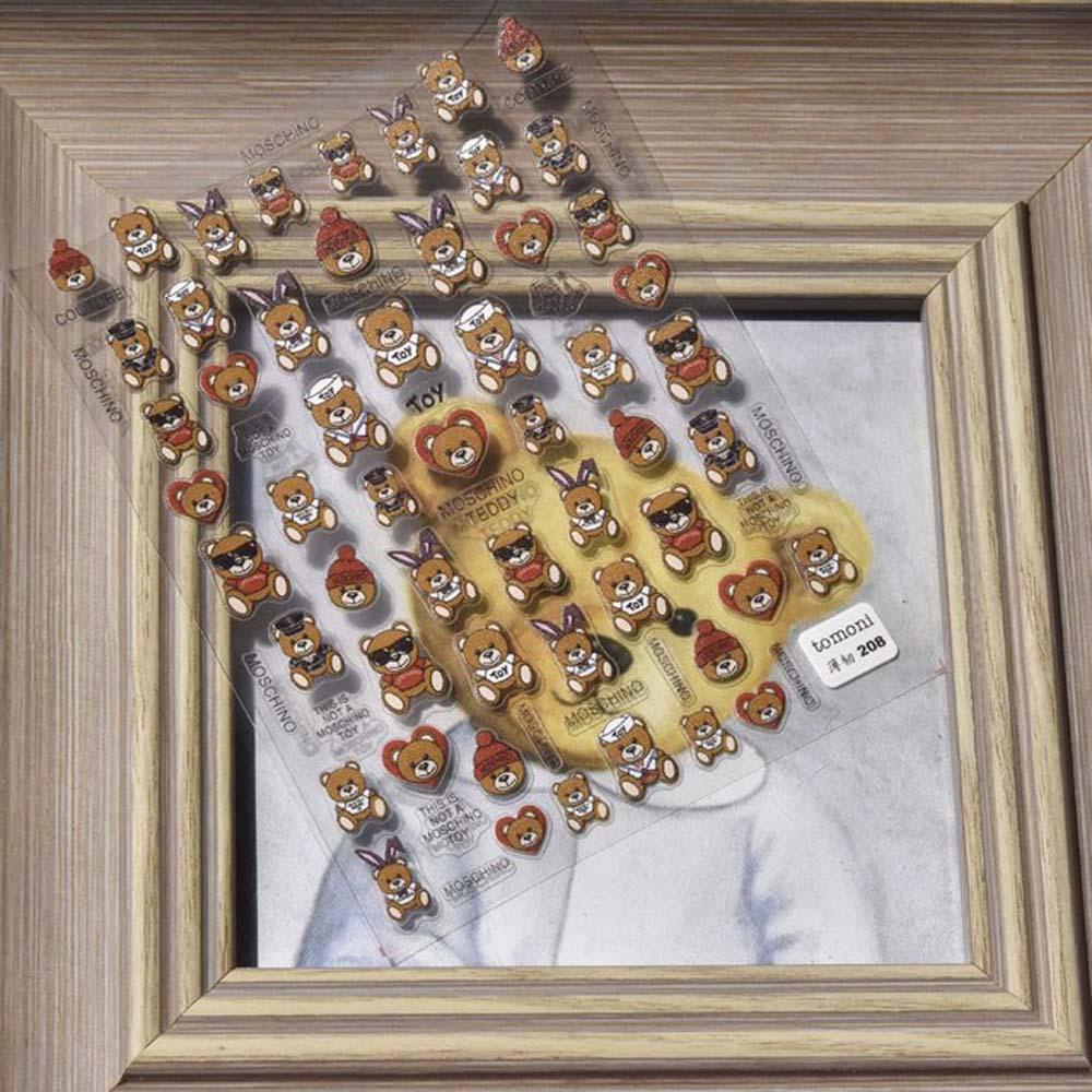 1 Miếng Dán Móng Tay Siêu Mỏng Chạm Khắc Hoạt Hình 3D