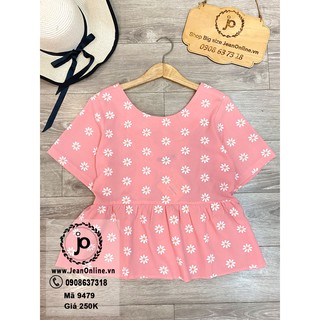 Áo babydoll cột nơ bigsize nữ áo kiểu, thời trang bigsize, thời trang nữ