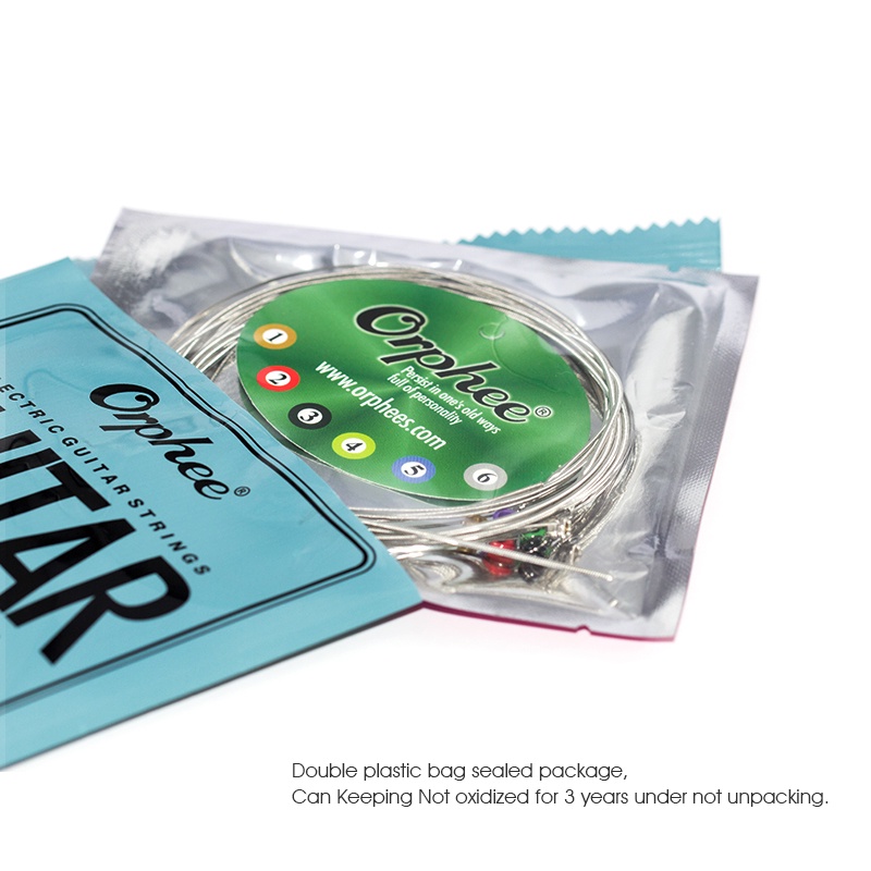 Orphee Bộ Dây Đàn guitar Điện Bằng Thép carbon 6 Dây Chuyên Dụng