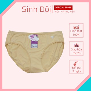 Quần lót nữ thun lạnh trơn cao cấp Annie 2163 cạp cao ôm bụng chất liệu mềm mịn thoáng mát size từ 60kg-70kg