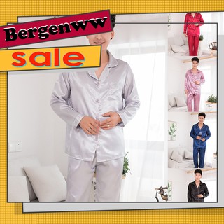 Bộ Đồ Ngủ Pijama Dài Tay Vải Phi Bóng Dành Cho Cặp Đôi