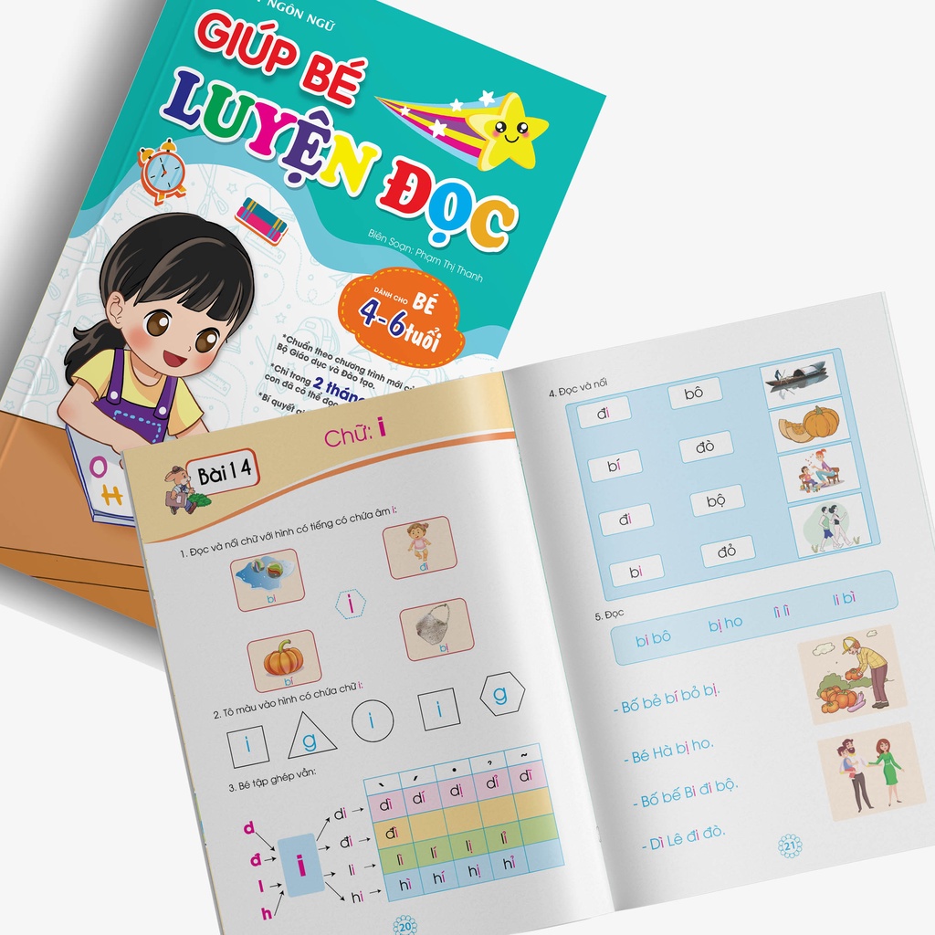 Sách - Giúp Bé Luyện Đọc  - Tư Duy Ngôn Ngữ -  Theo chương trình mới của Bộ GĐ&ĐT