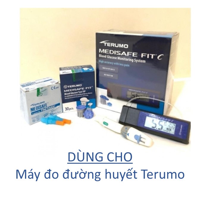 DATE T10-2022 Que thử đường huyết Terumo Medisafe hộp 30 que