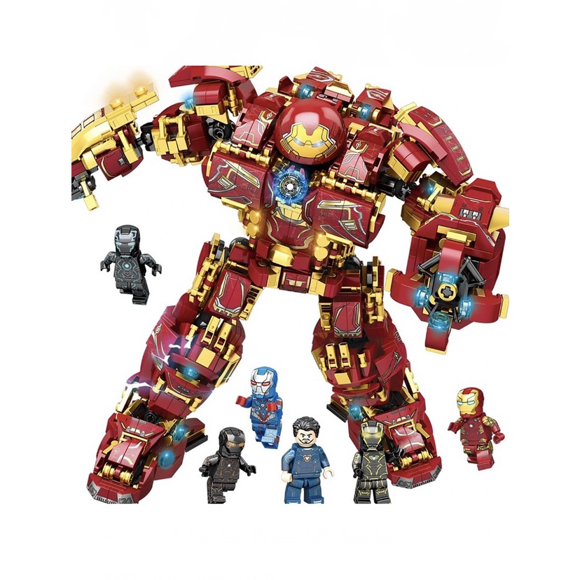 Đồ chơi Xếp hình Hulkbuster Iron man 1450pcs, lắp ráp mô hình robot hulkbuster iron man người sắt