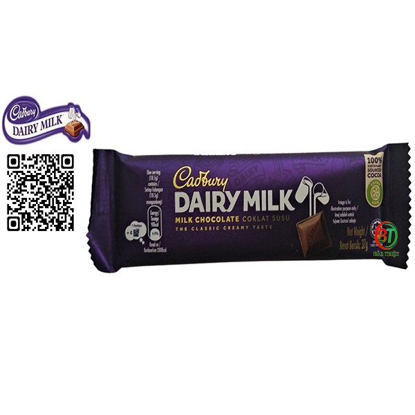 Sô cô la (nhiều vị) Cadbury Dairy Milk thanh 37g và 90g