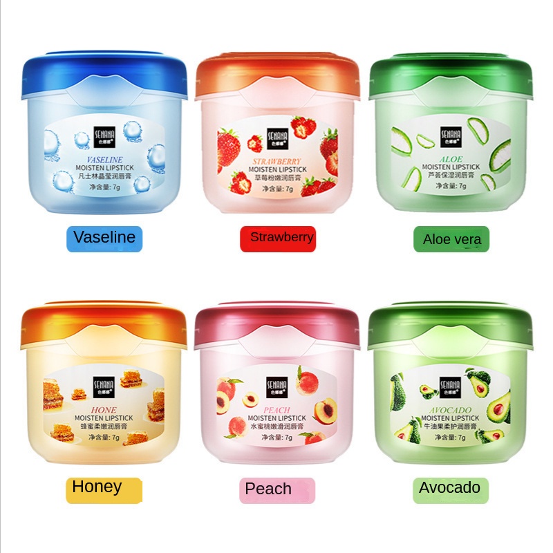 Son dưỡng môi Senana chứa các thành phần vaseline cấp ẩm chăm sóc môi hiệu quả 7g