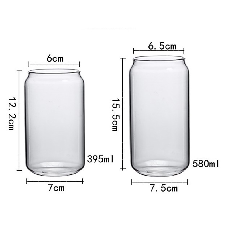 Set 4 Ly Thủy Tinh Uống Nước Trái Cây / Bia / Nước Ép Thiết Kế Đơn Giản Thời Trang