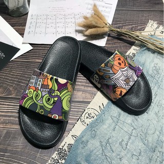 Dép Lê Quai Ngang Họa Tiết Thời Trang Nam Nữ Gấu Boom