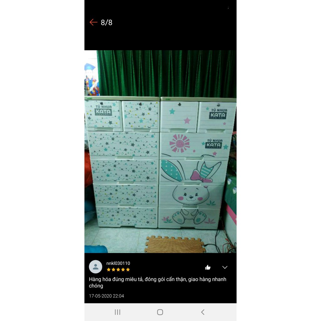 Tủ nhựa KATA 5 tầng ( 60cm x 48cm x 124cm ) HỌA TIẾT NGẪU NHIÊN- TẶNG KÈM BÀN XẾP CHO BÉ | BigBuy360 - bigbuy360.vn