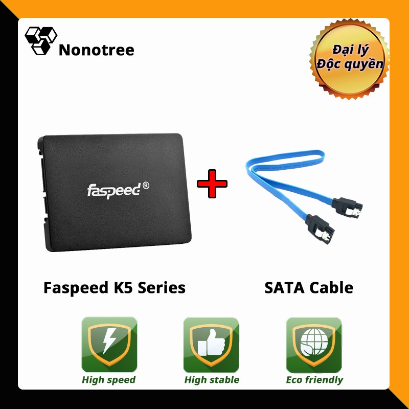 Ổ cứng SSD K5 120GB 128GB Faspeed SATA III 2.5" Sata cable, 3 năm đổi mới Nonotree 90GB 240GB Tham khảo