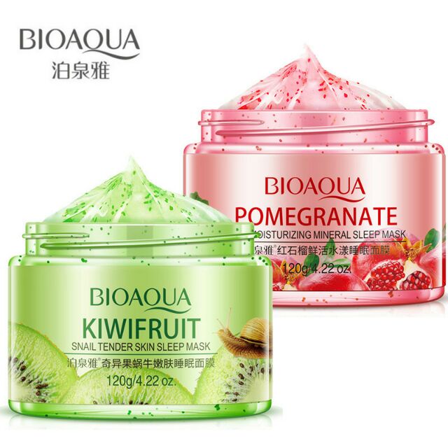 Mặt nạ ngủ Bioaqua HOA QUẢ (Kiwi &amp; Lựu)