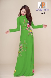 Vải áo dài hoa eo