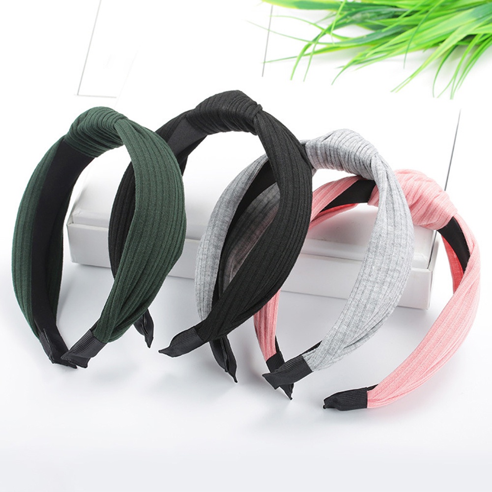 Cài Tóc Nữ Màu Trơn Kẻ Sọc Thời Trang