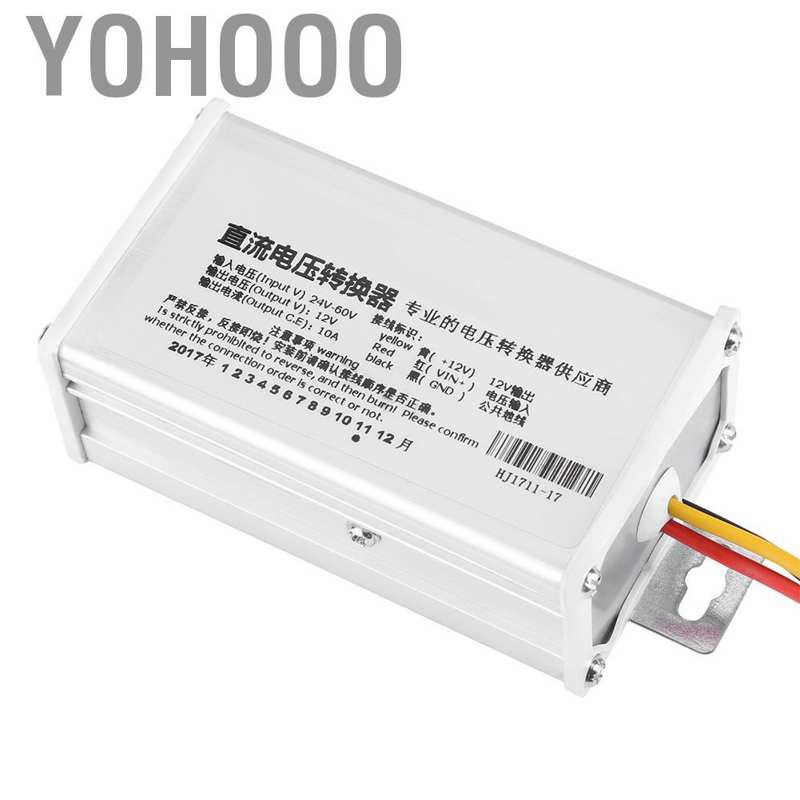 Bộ Chuyển Đổi Nguồn Điện Yohoo Dc 24v-60v Sang 12v-10a 120w Cho Xe Hơi