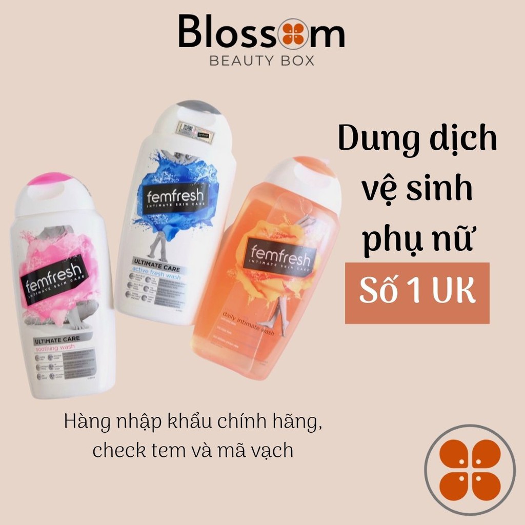 Dung dịch vệ sinh phụ nữ Femfresh 250ml hàng UK (Anh)