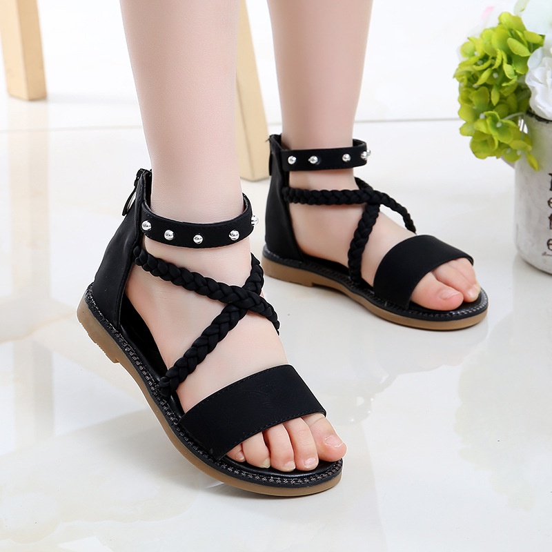 Size 27-32 Dép sandal quai hậu bé gái đi học đi chơi đế mềm chống trượt thời trang cho bé gái