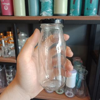 Combo 10 Chai thủy tinh 250ml nắp đen