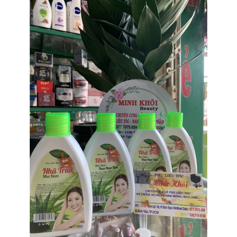 Kem lột mụn nha đam than hoạt tính Nhã Trân
