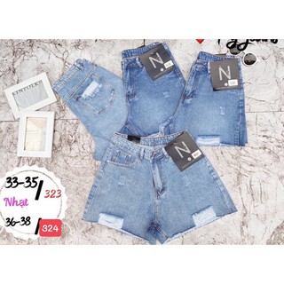 Quần sọt jean nữ hàng bigsize mẫu rách