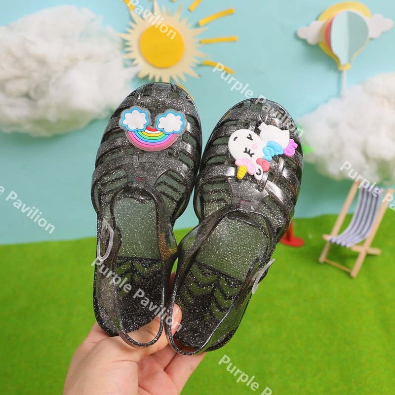 ✿Hàng Có Sẵn✿ Giày Búp Bê Đế Mềm Đục Lỗ Màu Cầu Vồng Kiểu Công Chúa Roman Cho Bé Gái