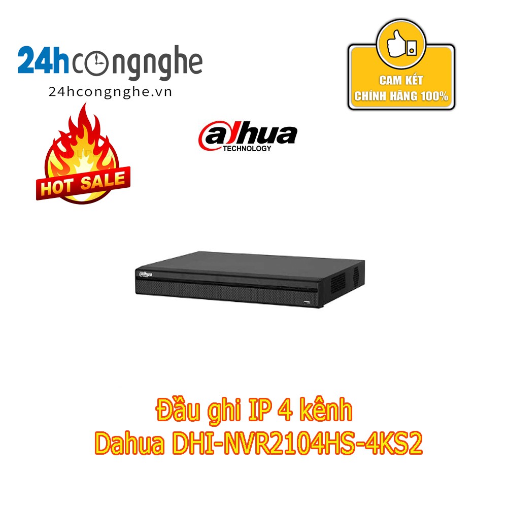 Đầu ghi IP 4 kênh Dahua DHI-NVR2104HS-4KS2