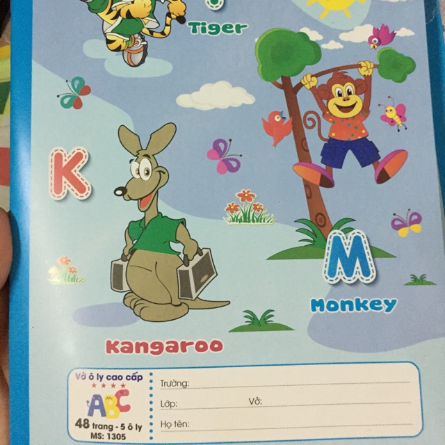 Vở ô ly abc 5 ly Hải Tiến 48 trang
