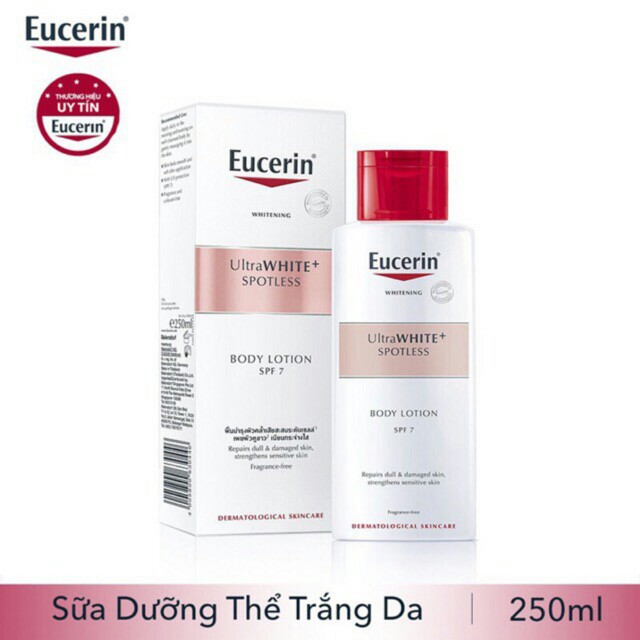 ✔️[CHÍNH HÃNG] Sữa dưỡng thể Trắng da Eucerin White Therapy Clinical Whitening Body Lotion SPF7 (250ml)