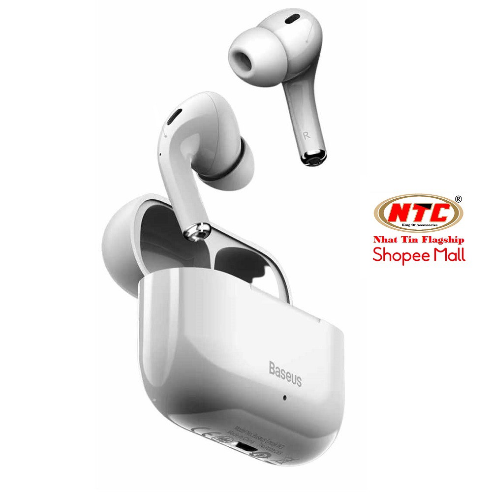 Tai nghe Bluetooth TWS Baseus W3 Stereo W5.0 Chống ồn vật lý, chống thấm, kháng nước iPX5 - Hãng phân phối